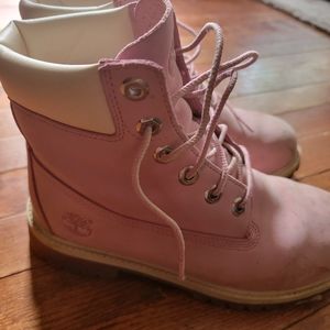👢Pink Timberland Boots